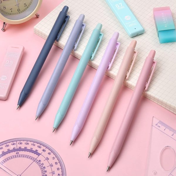 Four Candies Cute Mechanical Pencil Set, 6PCS Pastel Mechanical Pencils 0.5 & 0.7mm with 360PCS HB Pencil Leads, 3PCS Erasers and 9PCS Eraser Refills, Aesthetic Mechanical Pencils for Girls Writing - Image 8